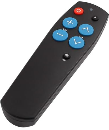 CLIUNT Telecomando universale per TV, telecomando per anziani TV con grande pulsante, universale telecomando per anziani, facile da usare e configurare, per dispositivi T V e via cavo IR