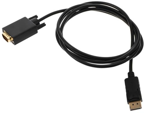 Angoily 1.8m Línea De Conversión Displayport Vga De Adaptador Macho Macho para Monitor De Ordenador TV y Proyector Cable De Monitor y Adaptador Displayport Vga