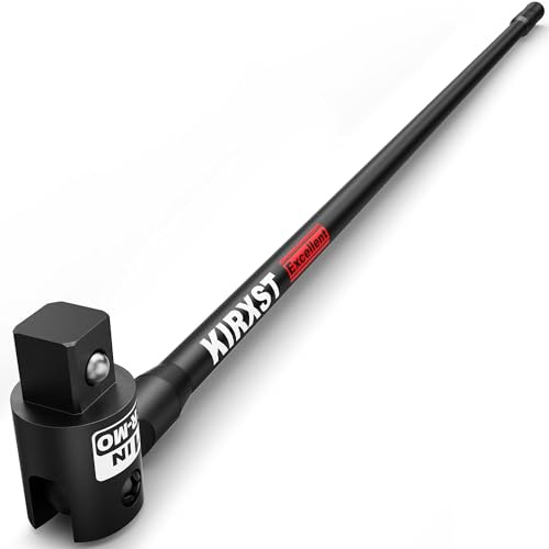 KIRXST Brytarstång 1 tums, Breaker Bar Med Längd 1040 mm, Ø 20 mm, Brytstång, Robust och Splittersäker, Mattsvart
