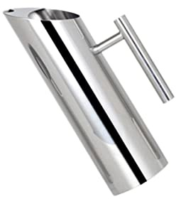 IMIKEYA Bouilloire à Jus En Acier Inoxydable 1,5l, Capacité Moyenne, Poli Miroir, Séparation Rapide Des Glaçons, Usage Cocktail Et Boissons, Dîners Et Repas En Plein Air