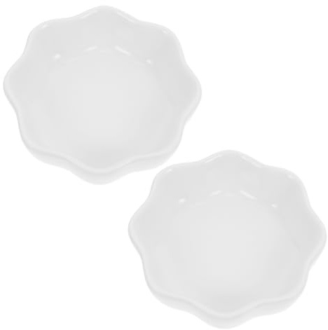 POPETPOP Ciotola in Ceramica Per Criceti e Cincillà, 2 Pezzi, Resistente e Pratica, Superficie Liscia, Adatta Per Alimentazione Di Piccoli Animali Domestici