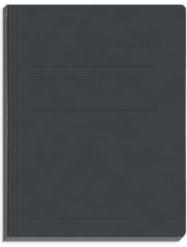 Conipa Schnellhefter DIN A4 Schwarz, 25 Stück, Pappe 375 g/m² | Pappschnellhefter aus stabilem RC-Presskarton mit Beschriftungsfeld, ideal für Schule, Studium und Büro