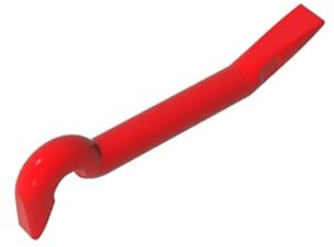 GDS-90111 Compatible with LEGO Bricks 92585 Props Crowbar, Red, 50 PCS | MOC components for major building brands. Designed for custom builds, repairs and custom models.