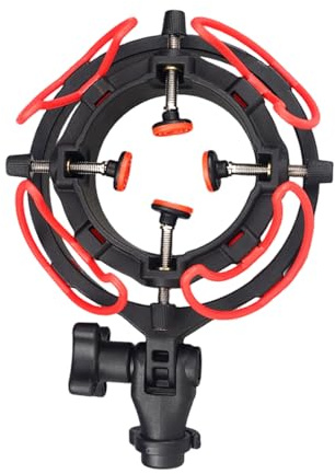 QIAOLIDA Shock Mount For 0.71-2.4inch Microphones AntiVibration Design 180°Adjustable Angles For 2035 103 U87/PCK200 Mic