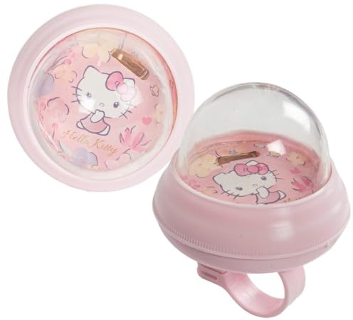 Hello Kitty Fahrradklingel für Kinder — Fahrradklingel mit 3D-Charakter aus weichem Gummi, lauter Sound, einfach am Lenker anzubringen