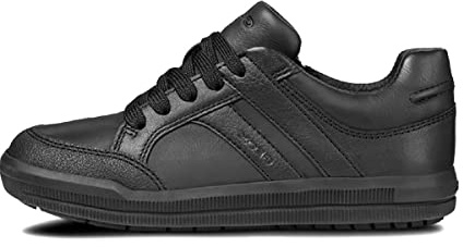 Geox J Arzach BOY D Low-Top Sneakers, Black, 6 UK