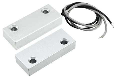 sourcing map Magnetischer Reed Schalter Alarm Rolltorkontakt mit 2 Draht für N.O. MC-52