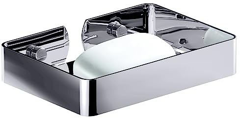 HONPHIER Seifenschale für Bad Dusche 304 Edelstahl Seifenhalter wandmontage seifenablage dusche Schwamm Halter (Silber)
