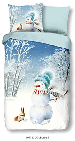1-Person Bettbezug 140 x 220 cm, Flanell, Nr:6939, Mehrfarbig