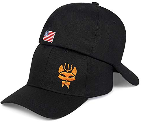 Kuletieas Cap Baseball Caps Herren Und Damen Seal Team Series Tactical Baseball Cap Snapback Dehnbarer Hut Running/Fishing Black