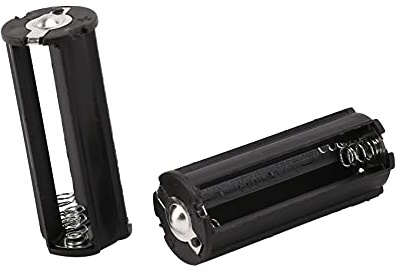 Herklotzn Lot de 2 supports de piles pour 3 piles AAA 1,5 V Noir
