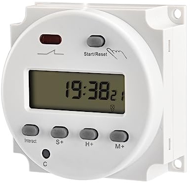 Heschen Digital LCD Electronic Timer Cycle Countdown Time Control Switch, CN102A, DC12V 16Amp, SPST