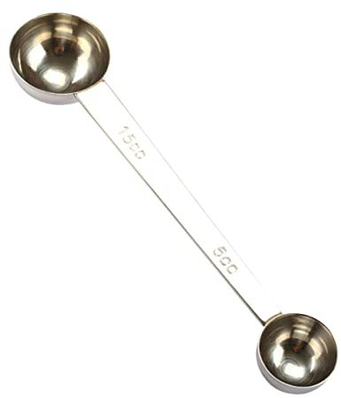 MAGICLULU 15cc Mini Measuring Spoon Double Head for Tea Coffee Measure Spoon Scale Easy Storage Stainless Steel