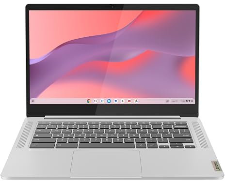 Lenovo Ideapad Slim 3 Chrome - Ordenador portátil 14 FullHD - (MediaTek Kompanio 520, 8 GB de RAM, 128GB eMMC, Arm Mali-G52 2EE MC2 GPU, Chrome OS, WiFi 6) - Cinza Nuvem, Teclado QWERTY Portugués
