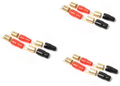 JECOMPRIS 6 Paare Anschlüsse Für Lautsprecherkabel Lautsprecheranschluss Crimpverbinder-kit Lautsprecheranschlüsse Kfz-kabelverbinder Elektrische Kabelverbinder Verstärker Schalter