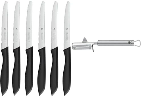 WMF Classic Line Frühstücksmesser Set 6-teilig, 23 cm & Profi Plus Kartoffelschäler Pendelklinge 19 cm
