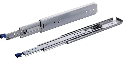 BRASOM Auszugsschienen Schwerlastauszug 250kg - 800mm, 32 inch, Heavy Duty, Lock in/aus Schubladen Schienensystem, Kugellager, links und rechts
