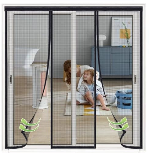 Insektenschutzrollo Ohne Bohren 195x275cm Schwarz Fliegengitter Mit Rahmen Ohne Bohren Magnet Fliegengitter Magnetisch Magnet Fliegengitter Balkontür