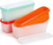 Lot de 3 bacs à glace pour crème glacée, 1,5 l, réutilisables, avec couvercle, pour crème glacée maison, sorbet, yaourt, boîtes de congélation, sans BPA