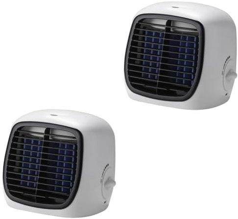 ABOOFAN 2 Stück tragbare Klimaanlage persönlicher Fan verdunstend Persönlicher Luftkühler Mini-Luftbefeuchter Die usb - usb fans Desktop-Luftkühler kleine klimaanlage Abs Weiß