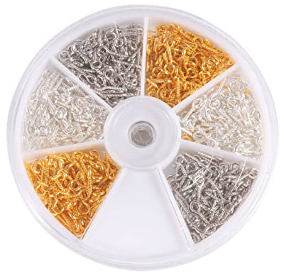 Didiseaon Tornillo De Ojo De Oveja Gancho Roscado Para Tornilleria Para Colgar Decoraciones El Hogar Pack