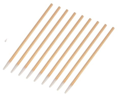 Healeved Bastoncini di Cotone Monouso per Trucco e Pulizia, 100 Pezzi, Testa a Punta Singola, Bastoncini in Legno, per Estetiste e Uso Domestico, per Extension Ciglia, Nail Art e Progetti