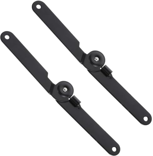 Lot de 2 charnières pliantes robustes avec couvercle en fer robuste - Rotation à 180 degrés - Pour meubles, portes d'armoire, charnières en fer antirouille
