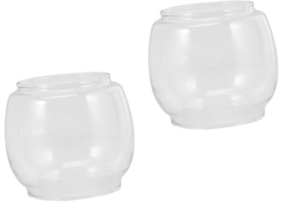 VANZACK 2 Piezas Pantalla de Lámpara de Queroseno Pequeña Transparente de Vintage para Lámpara de Petróleo Accesorio Clásico Fácil de Limpiar y