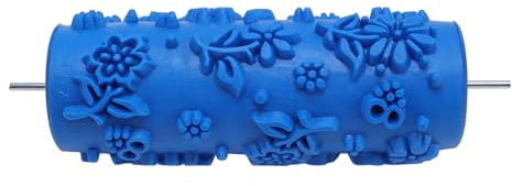 Färgrulle, gummiprägling, textur, 12,7 cm, mönster, färgroller för heminredning, målning, väggdekoration, gummimaterial, 15 x 6 x 6 cm