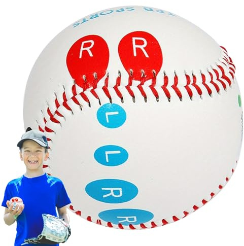 Baseball Pitching Grip Trainer – Baseball Mit Farbcodierten Fingerplatzierungsmarkierungen | 9 Zoll Trainings-Baseballl | Pitch-Training Baseballl – Erhöhen Sie Die Pitch-Geschwindigkeit, Lernen Sie M