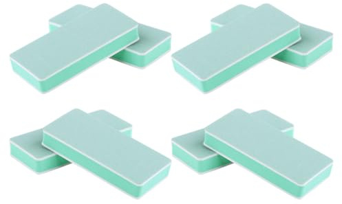 DIYEAH Placa para Pulir Uñas de 8 Piezas para Manicura, Herramienta Doble Cara de Esponja y Arena para Mujeres, Portátil Uso en Procedimientos de Manicura en Casa