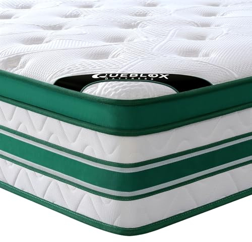 Matelas 140x200cm, Hauteur 28cm, ressorts ensachés 7 zones, fermeté moyenne | Livré en boîte, tissu doux, mousse confortable, bonne respirabilité, bords renforcés, vibrations réduites