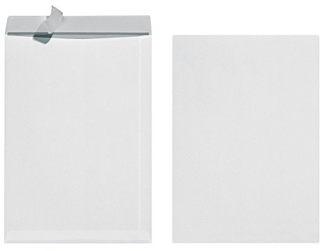 Herlitz Versandtasche B4 mit Haftklebung, 100 g/m², ohne Fenster, eingeschweißt (weiß, 200 Stück)