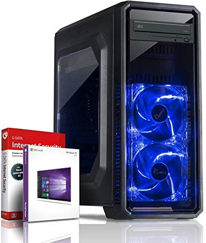 shinobee Gaming PC Ultra 8-Kern DirectX 12 Computer FX 8300 8x4.20 GHz Turbo - 8 GB DDR3 - Geforce GT 710 2 GB - 500GB HDD - Windows10 Prof - DVD±RW #5955
