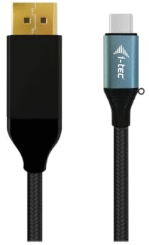 i-tec USB-C auf DisplayPort Kabel 4K / 60 Hz 200cm, Ist mit G-Sync/Freesync, HDR 400 – 1000 kompatibel