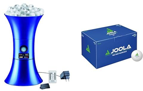 JOOLA Tischtennis-Roboter Buddy Pro V300 & Tischtennisbälle Training 40+ Tischtennis Bälle 120er Karton, Weiss