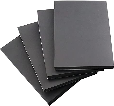 4 placas de espuma autoadhesivas, color negro, 300 mm de largo x 200 mm de ancho x 20 mm de grosor, con parte trasera adhesiva, alfombrilla antideslizante de espuma para muebles