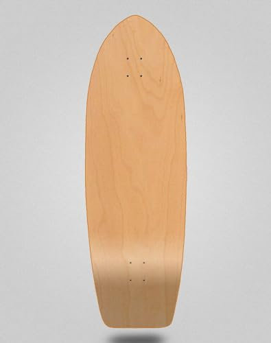 Surfskate Cruiser Shape Deck Skateboard Fiberglass Top Layer 30 Fat Tail