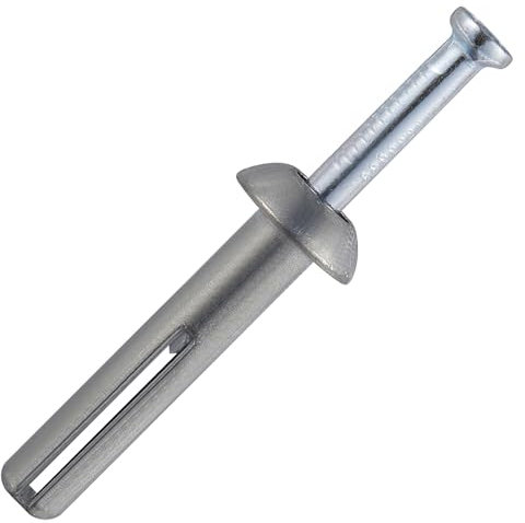 Wensilon 1/4x1-1/4Hammer Drive Nail in Anchor (100 per Box) Cement hammering Anchors