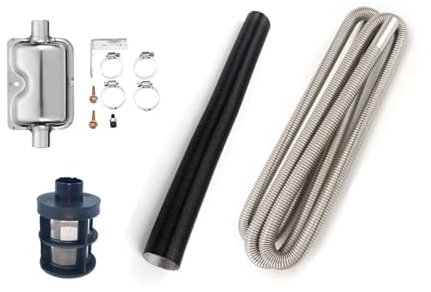LOTOAK 300 cm Luft-Diesel-Heizung, Lufteinlass, Auslass, Schalldämpfer, kompatibel for Standheizung, kompatibel for Webasto Dometic Planer Eberspache