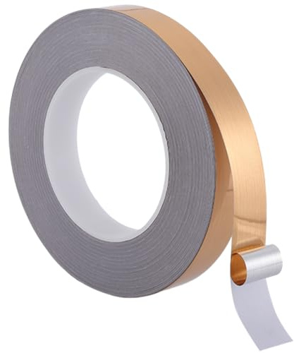 GORGECRAFT 50mX20mm Ruban Adhésif Doré pour Moulure Murale Décollez Collez Ruban de Finition Miroir Métallisé Flexible Bande Décorative Auto-Adhésive pour Armoire Plafond Carrelage Calfeutrage de Sol