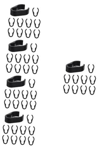 HEMOTON 50pcs Plastic Clips Mic Cable Clips Microphone Cable Clamps Clamp for Home