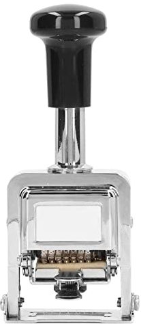 Automatischer 7-stelliger Zahlenstempel mit Zinklegierungsschale für Bankwesen, Medizin, Buchhaltung, selbstfärbender Zahlenstempel für Dokumentenidentifikation, Datumsstempel