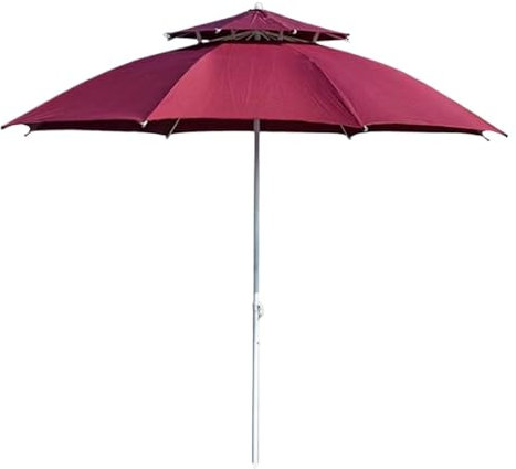 DGSYUAN Sonnenschirm Im Freien Terrassenschirme Strandschirm Sonnenschutz Tragbarer Sonnenschirm Ohne Sockel Gartenschirm(Red2)