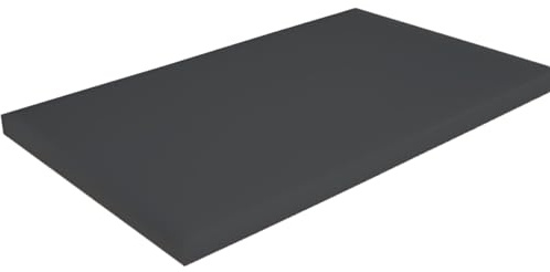 Gastro Schneidebrett aus Kunststoff PP – Hygienisches Profi-Schneidbrett in Verschiedenen Farben und Größen (500x300x20 mm & 600x400x20 mm) HACCP Hackbrett Küchenbrett (Schwarz, 600 * 400)