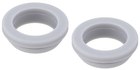 sourcing map 2Pcs Snap Rubber Grommet Plug Mount Dia 28mm ID 23mm Narrow Groove Width 2.5mm Seal Anti-Scratch for Electrical Box Cable Pipes Grey