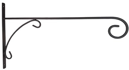 Wandarm aus Eisen, Wandhalter für Aussensterne,Aussenleuchten Weihnachtssterne, Schwarz Pulverbeschichtet L 40cm x 36cm x 2,5cm