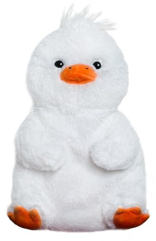 Kivdes Duck Microwave Heating Pad for Period Cramps Cute Stuffed Animal Toy Removable Heated for Menstrual Adorable Plush Microwavable Heat Pack for Pain Relief Gifts for Women and Kids unscented