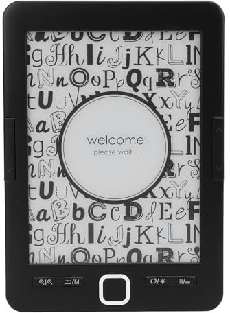 Fockety Lettore di Libri Elettrico, Lettore Elettrico da 6 con Tecnologia E Ink Antiriflesso Eye-friendly con Memoria 8G E luminosità Regolabile, Lettore Elettronico Compatto E Leggero