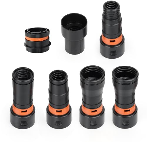 AWAROCKY 7Pcs Vacuum Attachment Adapter Fits Vacuum Cleaner,1-2/3 1-2/3 1-1 1-1/3 1-0.9 1-2/3 1-3/4 for Universal Central Vacuum Cleaner Adapter Replacement